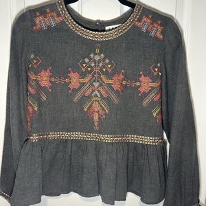 THML embroidered top from Anthropologie.  Size small excellent condition